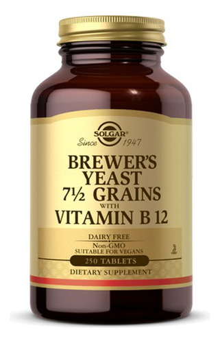Comprimidos De 7 1/2 Grãos De Fermento De Cerveja Com Vitami