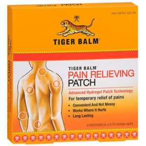 Pain Relieving Patch 4x2.75 Inch 5 Count By Tiger Balm