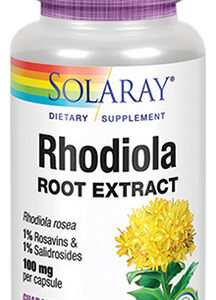Extrato De Raiz De Rhodiola 100 Mg 30 Cápsulas Da Solaray