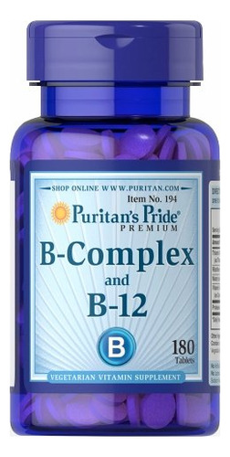 Complexo De Vitamina B E Vitamina B-12 180 Comprimidos Da Pu