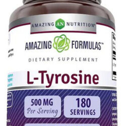 Fórmulas Incríveis De L-tirosina 500 Mg 180 Cápsulas Da Amaz