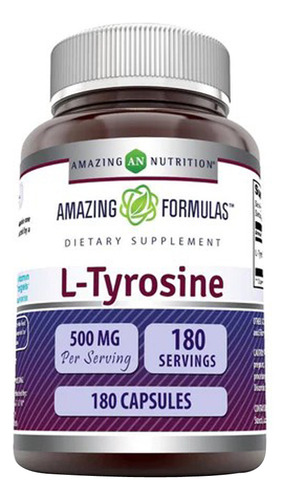 Fórmulas Incríveis De L-tirosina 500 Mg 180 Cápsulas Da Amaz