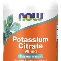 Citrato De Potássio 99 Mg 180 Cápsulas | By Now Foods