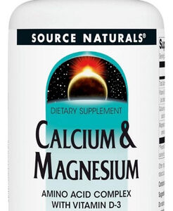 Calcium And Magnesium 300 Mg 100 Tabs By Source Naturals
