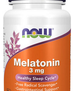 Melatonina 3 Mg 60 Cápsulas Por Now Foods