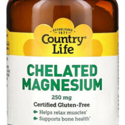 Magnésio Quelatado 250 Mg 180 Comprimidos Da Country Life