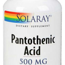 Ácido Pantotênico 500 Mg 250 Cápsulas Da Solaray