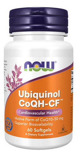 Ubiquinol Coqh-cf 60 Em Géis Da Now Foods