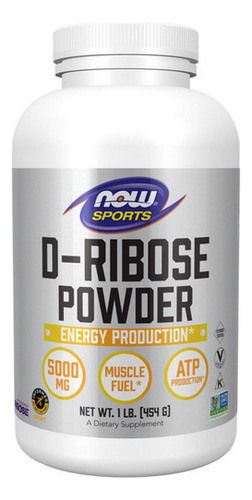 D-ribose Em Pó 100% Puro (1 Kg) Da Now Foods