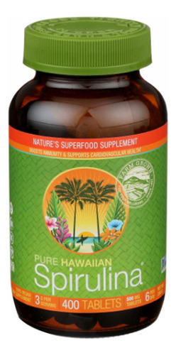 Spirulina Pacifica 500 Mg 400 Comprimidos Da Nutrex Hawaii