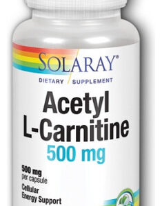 Acetil L-carnitina 500 Mg 30 Cápsulas Da Solaray