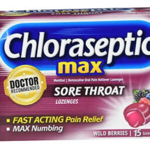 Pastilhas Max Sore Throat Berries, 15 Unidades Da Chlorasept