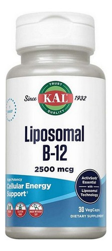 Contagem De B-12 Lipossomal 30 Por Kal