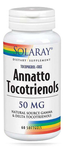 Tocotrienóis De Vitamina E 50 Mg 60 Cápsulas Gelatinosas Da