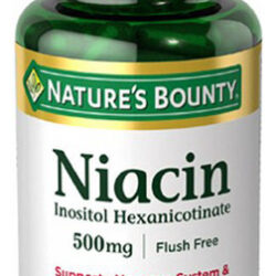 Sem Niacina, 500 Mg, 24 X 120 Cápsulas, Da Nature's Bounty