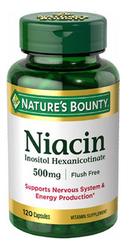 Sem Niacina, 500 Mg, 24 X 120 Cápsulas, Da Nature's Bounty