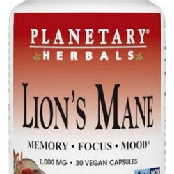 Lion's Mane 500 Mg 30 Cápsulas Vegetais Da Planetary Herbals