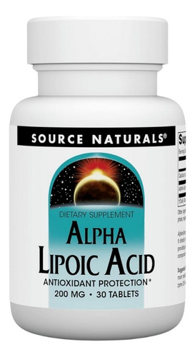 Alpha-lipoic Acid 200 Mg 30 Tabs By Source Naturals