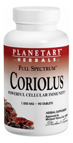 Coriolus Full Spectrum 1000 Mg 90 Tabs By Planetary Herbals