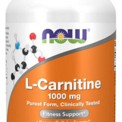 L-carnitina 1000 Mg 100 Comprimidos Da Now Foods