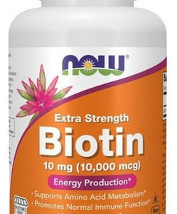 Biotina 10 Mg 100 Cápsulas Vegetais Da Now Foods