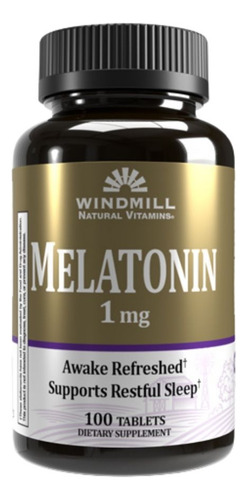 Melatonina 1 Mg 100 Comprimidos Da Windmill Health