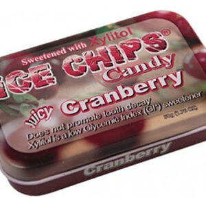 Ice Chips Candy Cranberry 1,76 Onças Da Ice Chips Candy