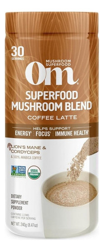 Mistura De Café Com Leite Com Cogumelos, 8,47 Onças Da Om Mu