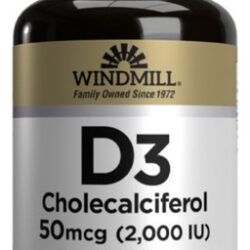 Vitamina D3 100 Cápsulas Gelatinosas Da Windmill Health