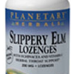 Slippery Elm Lozenge Tangerine Flavor 100 Pastilhas Da Plane