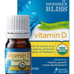 Gotas Orgânicas De Vitamina D De 0,11 Onças Da Mommys Bliss