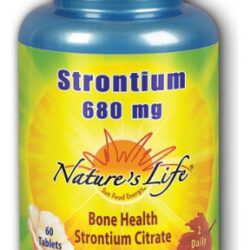 Estrôncio 680 Mg 60 Comprimidos Da Nature's Life