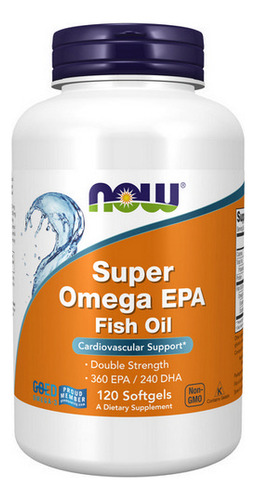 Super Omega Epa 120 Cápsulas Gelatinosas Da Now Foods