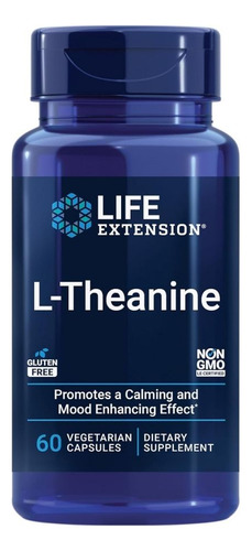 L-theanine 100 Mg 60 Vcaps By Life Extension