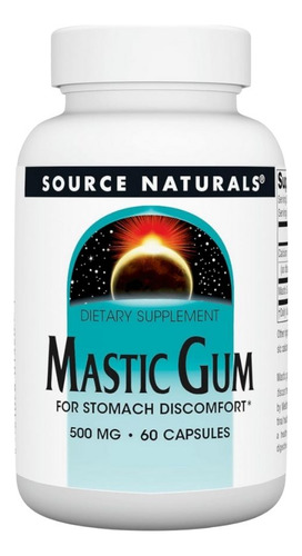 Mastic Gum Extract 500 Mg 60 Caps By Source Naturals