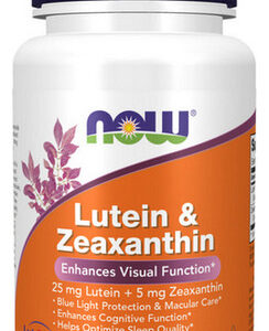 Luteína E Zeaxantina 60 Cápsulas Gelatinosas Da Now Foods