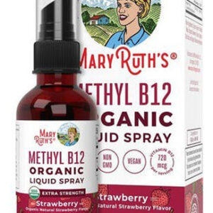 Spray Líquido Orgânico De Morango Com Metil B12 De 1 Onça Da