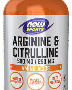 Arginina, Citrulina, 500 Mg, 240 Cápsulas Vegetais, Da Now F