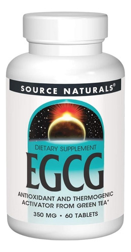 Egcg From Green Tea 350 Mg 60 Tabs By Source Naturals