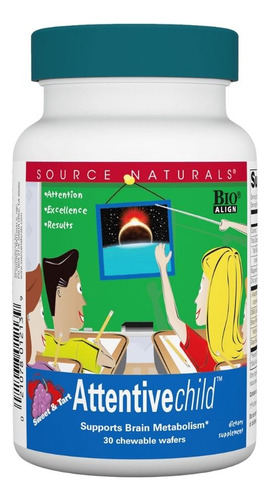 Attentive Child 30 Wafers By Source Naturals