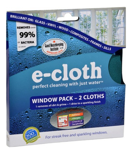 Panos Para Limpeza De Janelas, 2 Unidades Da E-cloth