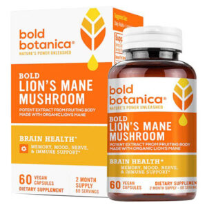 Bold Lion's Mane Mushroom 60 Caps By Bold Botanica