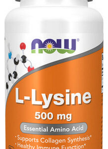 L-lisina 500 Mg 100 Comprimidos Da Now Foods