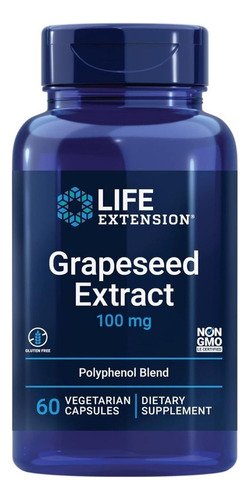 Grapeseed Extract 100 Mg 60 Veg Caps By Life Extension