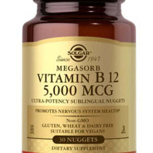 Vitamina B12 5000 Mcg 30 Pepitas Da Solgar