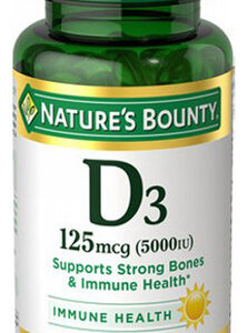 Força Máxima D3 5000iu 150 Unidades Da Nature's Bounty