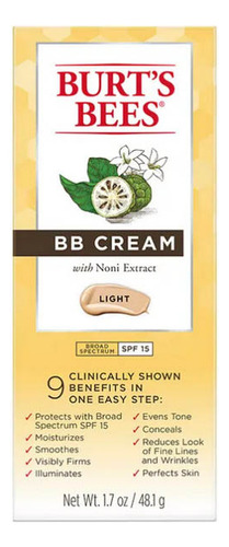 Creme Facial Light Medium Bb De 1,7 Onças Da Burts Bees