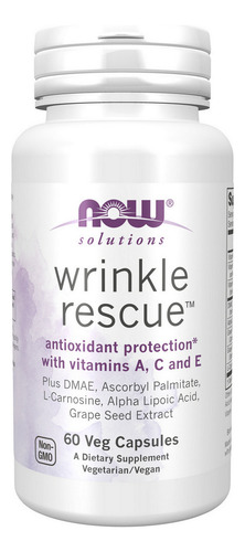 Wrinkle Rescue 60 Cápsulas Vegetarianas Da Now Foods