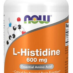 L-histidina 600 Mg 60 Cápsulas Vegetais Da Now Foods
