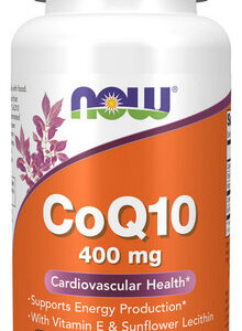Coq10 400 Mg 30 Cápsulas Gelatinosas Da Now Foods